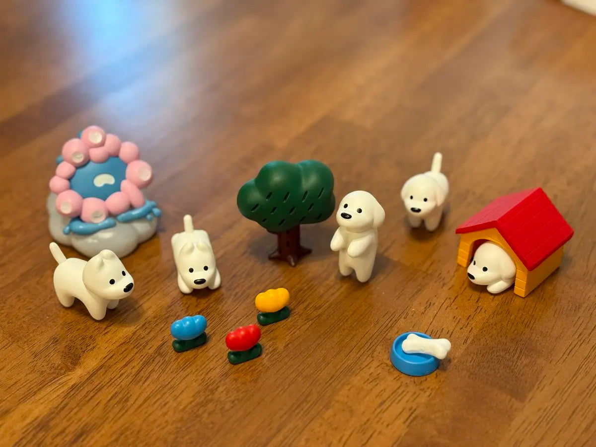 Figura gachapón de perrito kawaii de la colección Matsui DOGS de estilo japonés — Don Gachapón