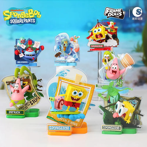 Caja sorpresa de Bob Esponja, Journey Moments, 6 minifiguras coleccionables kawaii
