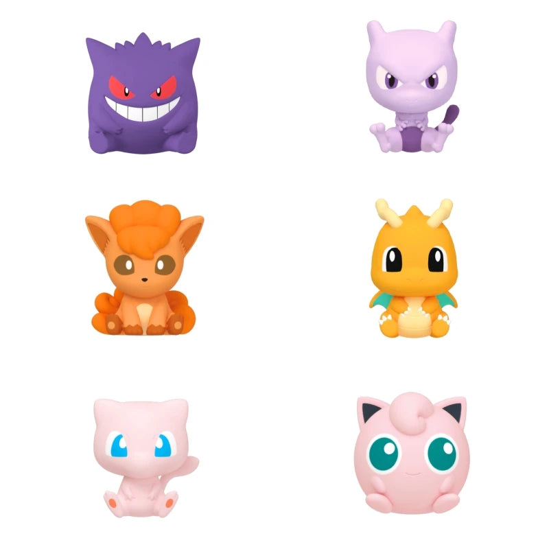 Mini figuras de Pokémon coleccionables kawaii en pokébola sorpresa de estilo japonés — Don Gachapón