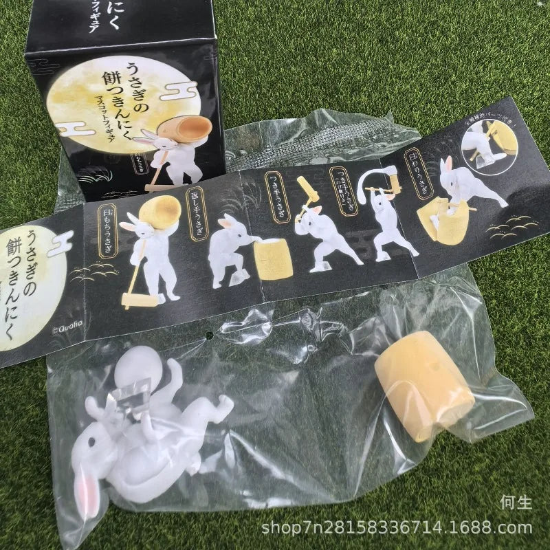 Figura coleccionable kawaii de conejo Mochi musculoso de estilo japonés — Don Gachapón