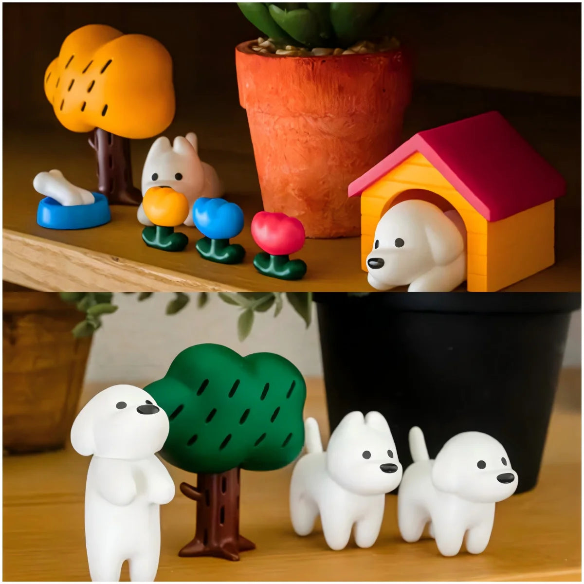 Figura gachapón de perrito kawaii de la colección Matsui DOGS de estilo japonés — Don Gachapón