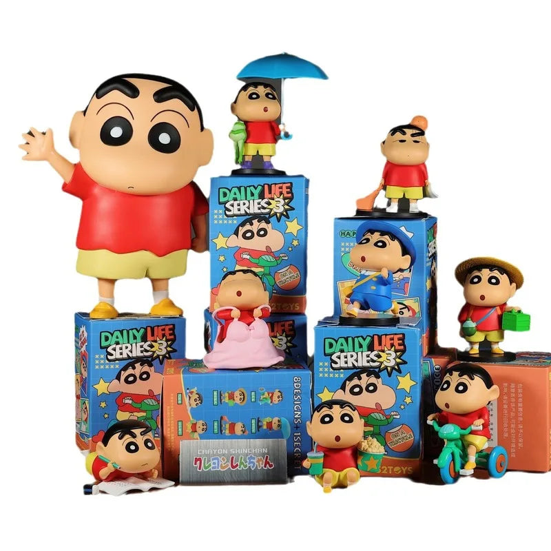Caja sorpresa de Shin Chan con coleccionables kawaii de estilo japonés — Don Gachapón