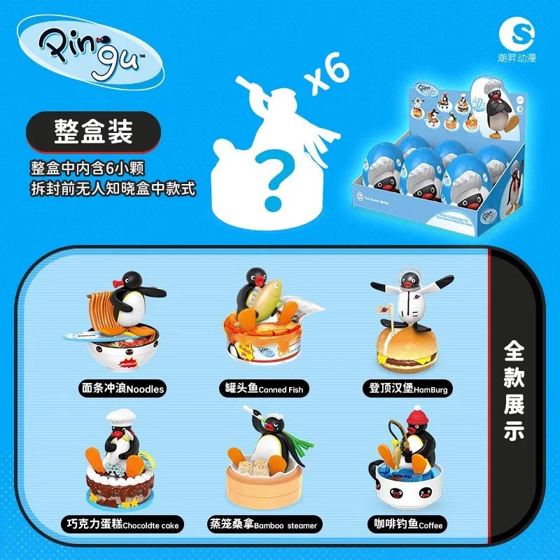 Huevo sorpresa Pingu con figura coleccionable kawaii de estilo japonés — Don Gachapón