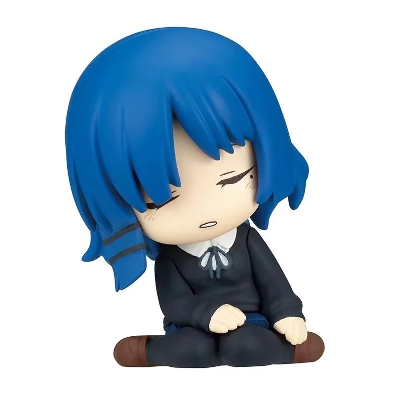 Figura gachapón de Bocchi The Rock kawaii de estilo japonés en pose de descanso — Don Gachapón