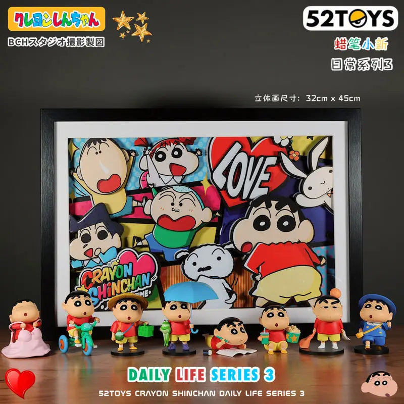 Caja sorpresa de Shin Chan con coleccionables kawaii de estilo japonés — Don Gachapón