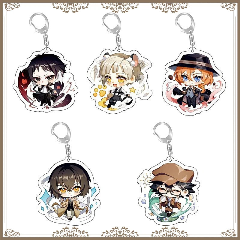 Llavero de Anime Bungo Stray Dogs · gachapon coleccionable