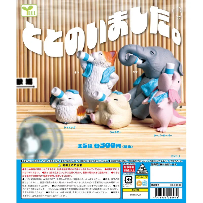 Animalitos refrescandose · gachapon coleccionable