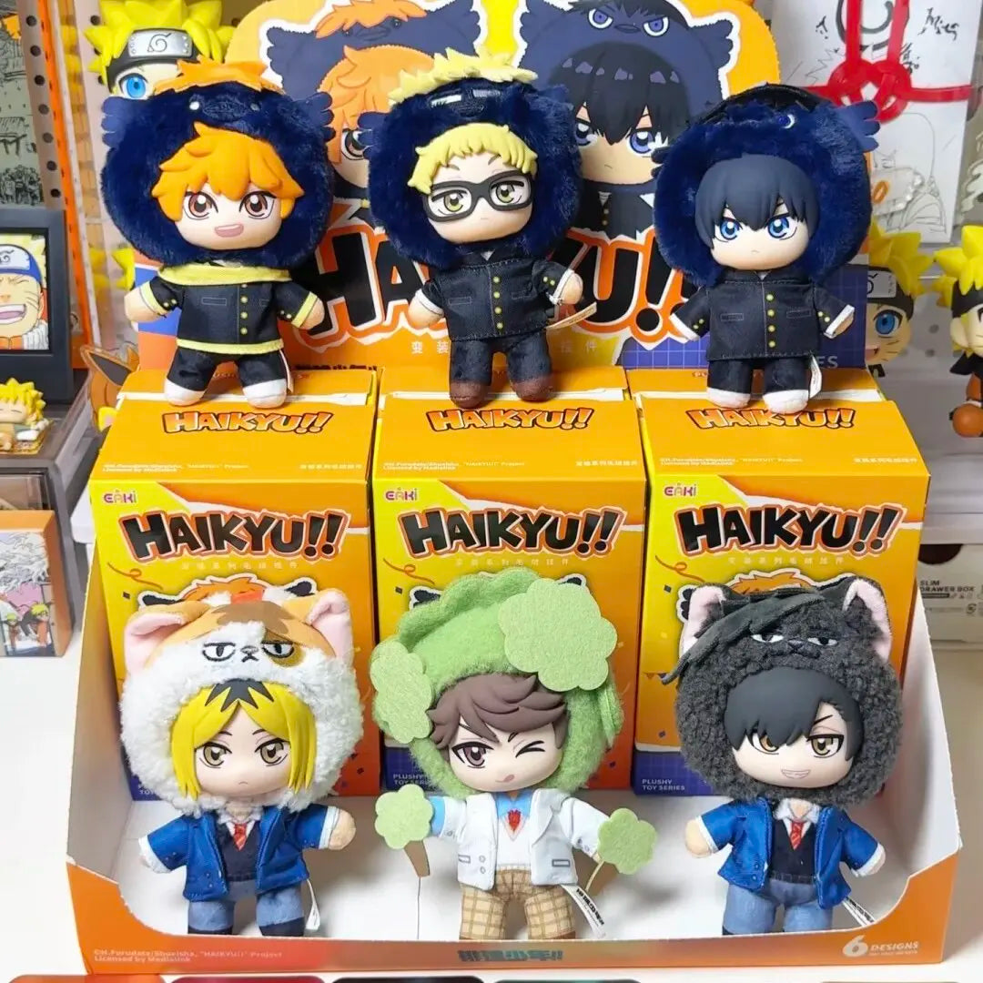 Peluche coleccionable kawaii de Haikyuu con colgante, de estilo japonés, en caja sorpresa — Don Gachapón
