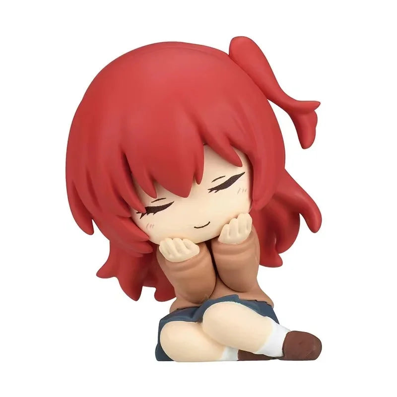 Figura gachapón de Bocchi The Rock kawaii de estilo japonés en pose de descanso — Don Gachapón